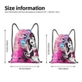 thumbnail image 2 of Pofeuu Monster High pour Sac à Cordon 210D Résistant à l'Eau Design Compact Pliable Gym Yoga Voyage Essentiels Léger Sac à Main-Petit, 2 of 6