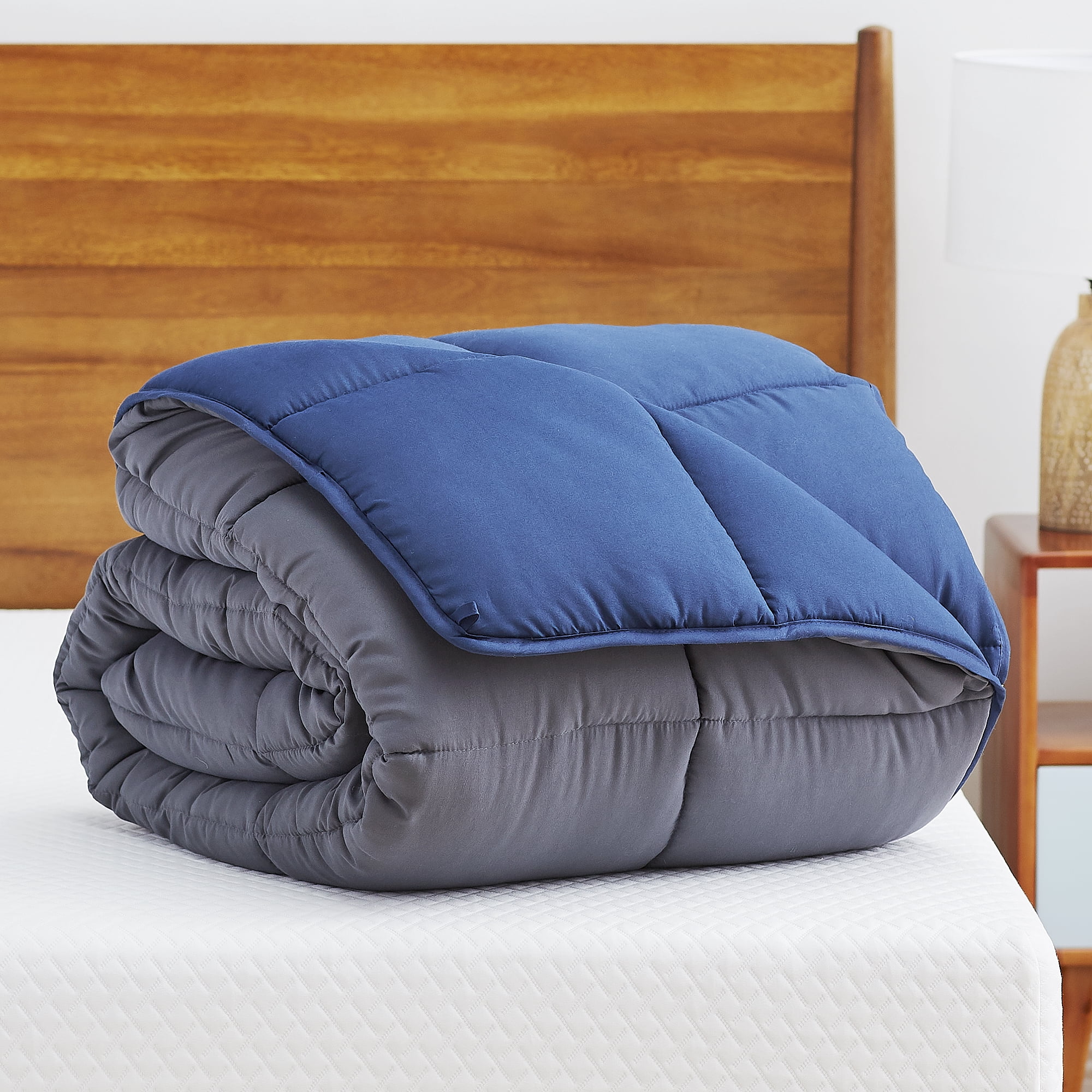 Linenspa Reversible Hypoallergenic Down Alternative Comforter - Twin-XL