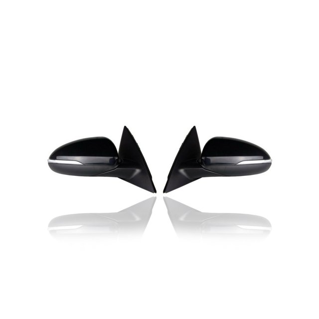 Door Mirror - Compatible/Replacement for '19-20 Kia Optima-LX/S/EX - Heated, Without Memory, With Blind Spot, Power-Folding - Pair, Left Driver + Right Passenger Set - 87620D5110, 87610D5110