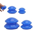 thumbnail image 4 of Juego De Terapia De Ventosas De 4 Tamaños, Juego De Terapia De Ventosas Azul, Presión Negativa Portátil Para Aliviar El Dolor Muscular Para Uso Doméstico ANGGREK 4 Size Silicone Cupping Therapy Sets, 4 of 8