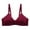 Wine, variant on Wirefree Bras for Women Seamless Bra Feature V-Neck T-Shirt Bra Style W-531 Beige 46