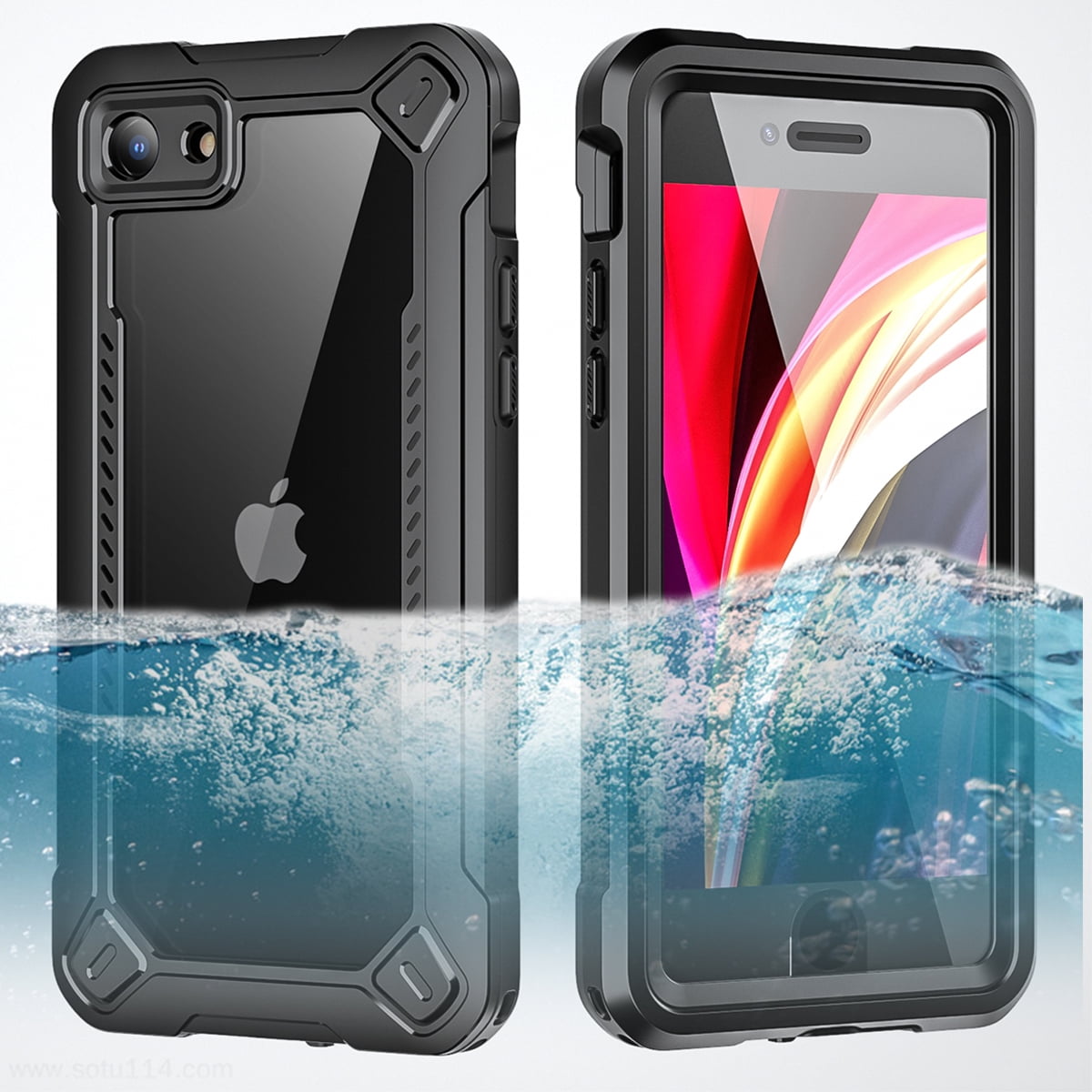 For iPhone 6 iPhone 6S Case Temdan Waterproof Shockproof Full Protective Cover 