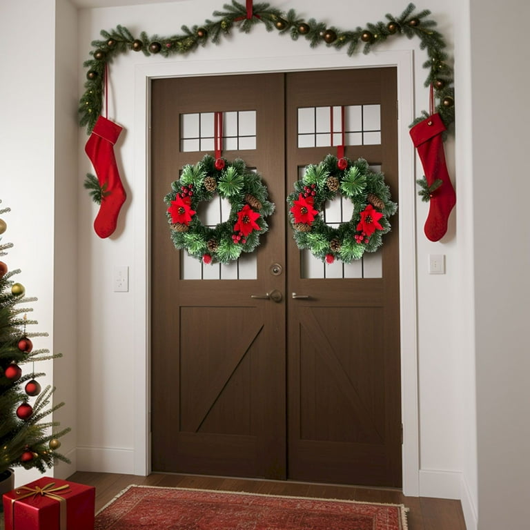 11.81 Inch Christmas Wreath Christmas Day Decoration