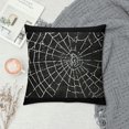 thumbnail image 2 of Halloween Spiderwebs Pillow CoversInch Black and White Grunge Background Decorative Throw Pillow CoversCushion Case for Sofa Couch, 2 of 5