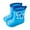 Blue, variant on LYHaoo Kids Rain Boots Girls Boots Non Slip Comfortable Toddler Outdoor Play Shoes For Baby Children Sizes 8 Beige(Little Kid)