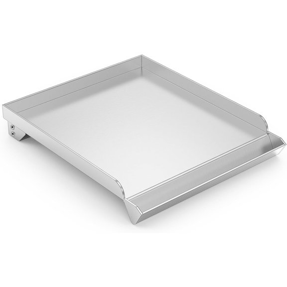 Stainless Steel Flat Top Griddle for Gas Grill Side Burner, Universal Stove Top Griddle for Most Gas Grill Side Burner, 11 in. x 13 in.