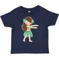 thumbnail image 3 of Inktastic Brown Haired Hula Girl Girls Toddler T-Shirt, 3 of 5