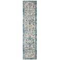 thumbnail image 4 of SAFAVIEH Madison Joandra Vintage Floral Runner Rug, Navy/Light Blue, 2'2" x 6', 4 of 4