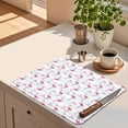 thumbnail image 3 of Pink Flamingo Dish Drying Mat 16x18 inch Super Absorbent for Kitchen Counter Microfiber Dish Drying Pad Coffee Bar Dish Rack Pad Drainer Mat Durable, 3 of 6