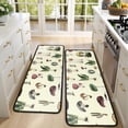 thumbnail image 4 of Kitchen Rugs Sets Of 2,Colorful Mushroom Frog Black Pattern Anti Fatigue Kitchen Mat Rugs Non Slip Washable,Decorative Kitchen Floor Mats for Kitchen,Sink,Laundry,17"x47"+17"x47", 4 of 5