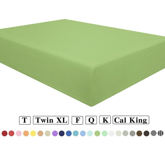 1900 Count Ultra Soft Fitted Sheet 15" Deep Pocket Fully Elastic Wrinkle Free