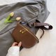thumbnail image 3 of Riñonera Bolso de Pecho Retro Pack PU Cuero Sling Simple para Mujer Mujer ( ) Café, 3 of 8