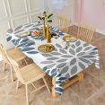 thumbnail image 2 of Purple Floral and Petal Pattern Rectangle Tablecloth 60"x102",Waterproof Polyester Rectangle Table Cloth, Wipeable Spillproof Polyester Tablecloth for Dining, Camping, Indoor and Outdoor, 2 of 6