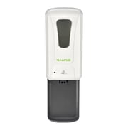 Alpine Industries 1200 ml. Wall Mount Automatic Gel Hand Sanitizer Soap Dispenser in White with Drip Tray (2-Pack)