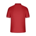 thumbnail image 3 of Birdeem Men Casual Solid Turndown Pullover Patchwork Zipper Short Sleeve Blouse, 3 of 8