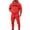 #G16-Red, variant on Mens Los Angeles Graphic Hoodie Sweatsuit 2 Piece Tracksuit Set Casual Athletic Hooded Sweatshirt & Tapered Jogger Pants Suit