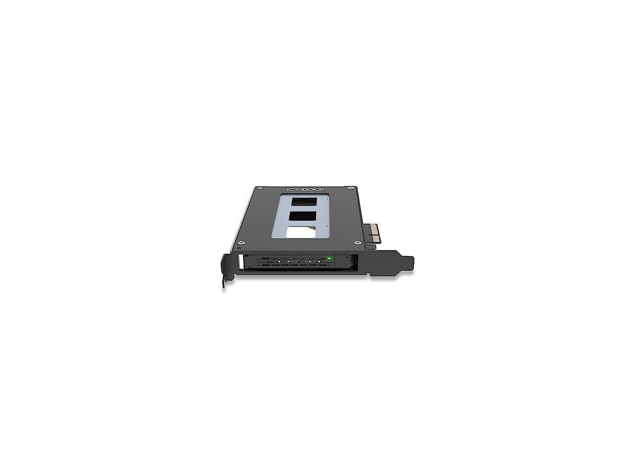 Icy Dock MB111VP-B Tougharmor Mb111vp-b U.2 / U.3 Encl Nvme Ssd Enclosure For Pcie Slot