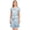 Light Blue Paper Cranes, variant on Women's Sleep Dress Nightgown with Short Sleeves Light Blue Paper Cranes Sleepwear Sizes S-2X