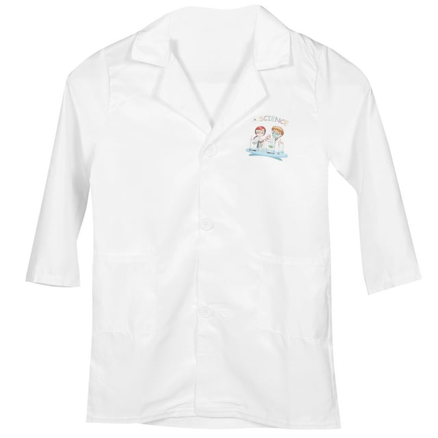 MasteelfCA Decorative Scientist Coat Washable Scientist Clothes Lovely Kids Lab Coat Kids Accessory