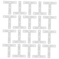 thumbnail image 6 of OUNONA 20pcs T Shaped Mending Plate Stainless Steel Corner Bracket Flat Angle Joining Connector Fixing Support For Wood Chairs Tables Cabinets Beds Sofas Doors, 6 of 8