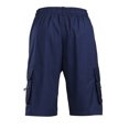thumbnail image 3 of Abcnature Men's Athletic Shorts, Sports Gym Running Short Pants, Men's Multi-pocket Overalls Shorts, Loose Outdoor Shorts, Sports Fitness, Cargo Casual Hiking Shorts Navy M, 3 of 6