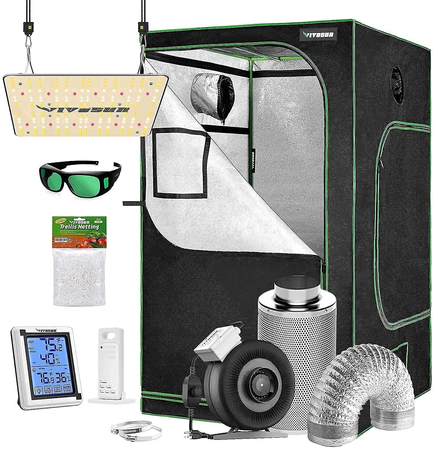 grow tent light combo