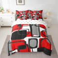 thumbnail image 2 of Erosebridal Geometric Sqare Bedding Sets Twin Size,Abstract Artwork Comforter Sets with Sheets,Rectangle Decor,Reversible,Lightweight,7-Piece, 2 of 5