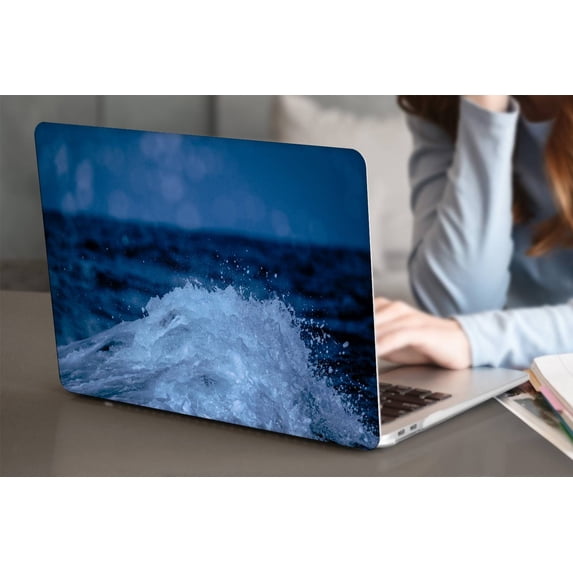 KSK KAISHEK Plastic Hard Shell Cover for 2010-2017 Released Old Version MacBook Air 13 inchs No Touch + Black Keyboard Cover Model: A1466 A1369 QLXL0194