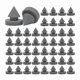thumbnail image 1 of 100 Silenciadores de Goma para Puertas, Anticolisión, Resistentes, con Bisagras 1/2 Pulgada., 1 of 5