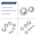 thumbnail image 4 of 20 Packs Internal Tooth Star Lock Washers Set M3 M4 Push on Clips, 304 Stainless Steel Starlock Push Nuts, 4 of 4