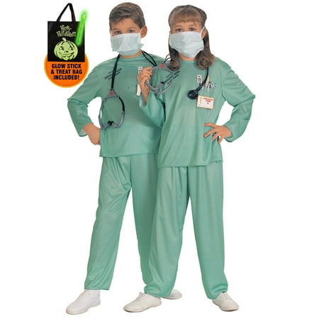 Kid's Emergency Room Doctor Costume Treat Safety Kit