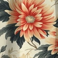 thumbnail image 3 of Designart "Vintage Dahlia In Green And Beige" Floral Blackout Curtain Single Panel, 3 of 4