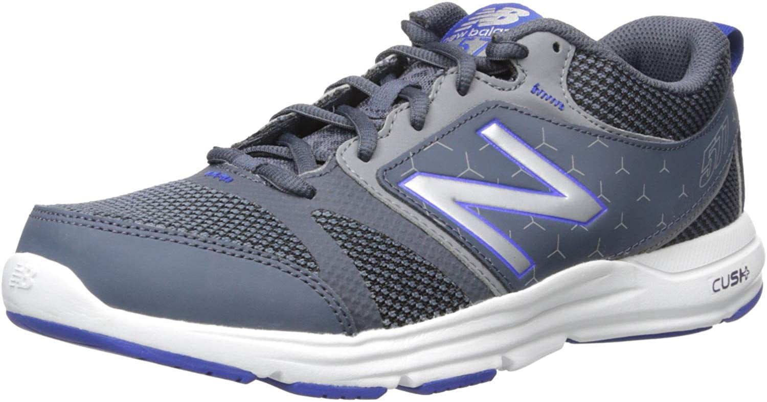 577v4 Training Shoe, Grey/Blue, 8.5 D 
