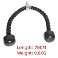 thumbnail image 2 of Cuerda de tracción de doble cabeza para entrenamiento de bíceps, accesorios de gimnasio, mango de tracción facial de cuerda de presión inferior para tríceps de una sola cabeza y doble cabeza, 2 of 5