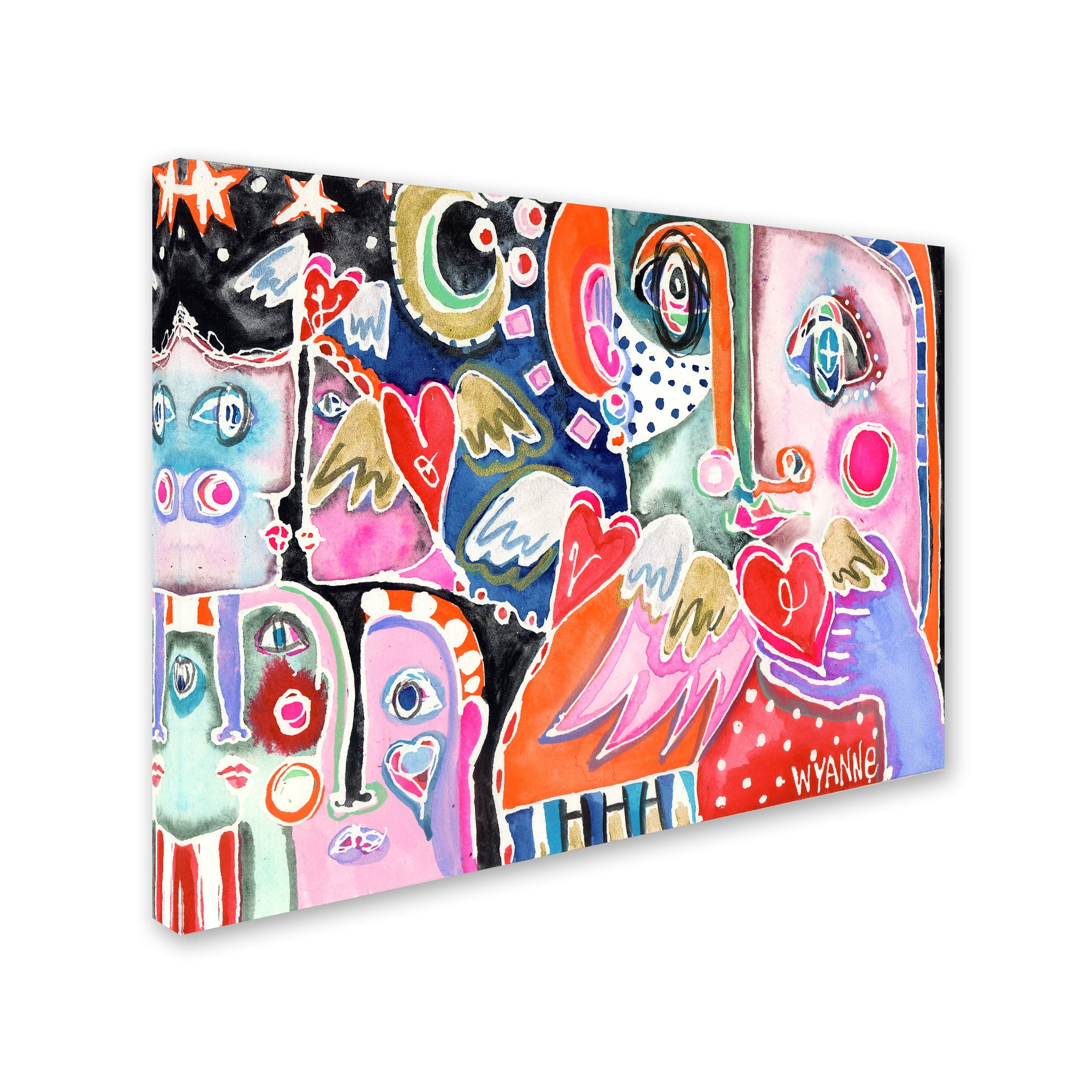 Trademark Fine Art 'Love From Far And Wide' Canvas Art by Wyanne