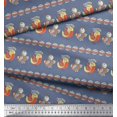 thumbnail image 3 of Soimoi Poly Crepe Fabric Circle & Bird Kids Fabric Prints by Yard 52 Inch Wide, 3 of 3