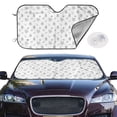 thumbnail image 2 of Haiem Hand Drawn Turtle Car Windshield Sun Shade - Blocks UV Rays Sun Visor Protector, Sunshade to Keep Your Vehicle Cool, Universal Fit SUV Van Sedan-Medium, 2 of 7
