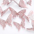 thumbnail image 4 of Bearachild 12 piezas lindos insectos 3D pegatinas de pared hogar sala de estar decoración de papel papel tapiz removible calcomanías de pared realistas Decoración del hogar Oro rosa Bearachild HA066028-01, 4 of 6
