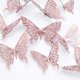 thumbnail image 5 of Moyic 12 piezas de pegatinas de pared de insectos encantadores, decoración de paredes de papel para sala de estar, papel tapiz, decoraciones huecas Decoración del hogar Oro rosa Moyic HA066028-01, 5 of 6