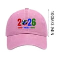 thumbnail image 4 of OAVQHLG3B 2026 Soccer Fan Cap，Classic Baseball Caps, USA, CAN, MEX Baseball Hat, Adjustable Unisex Fit, Breathable Cotton, for Soccer Supporter, 4 of 5
