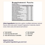 EZ Melts Multivitamin Without Iron - Daily Supplement with 18 Vitamins & Minerals - Contains Vitamin C, Folate, Biotin & More - Non-GMO & Vegan - Apple - 60 Dissolvable Tablets (30 Servings)