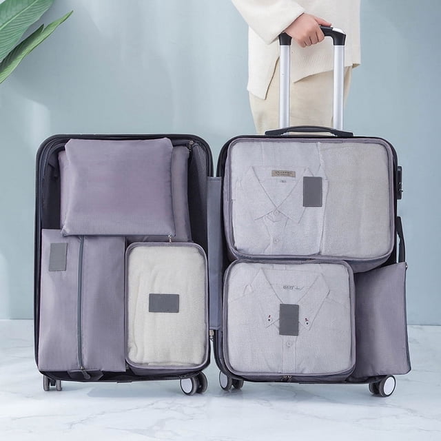 Luggage Packing Organizers,7 Set Packing Cubes Travel Packing Cubes Travel Packing Organizers Ultimate Reliability