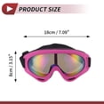 thumbnail image 4 of Unique Bargains 1 Pc Motorcycle Riding Goggles PC PU Outdoor Sports Sunglasses for Motocross Dirt Bike ATV Colorful Lens Pink Frame, 4 of 6