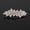 golden full rhinestone, variant on Luxury Bridal Hair Barrette Clear Crystal Leaf Rhinestone Wedding Hair Clip
