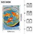 thumbnail image 2 of FORMRS 1-Subject Spiral Notebook 8" x 5" College Ruled 60 Refillable Sheet, Art Goldfish, 2 of 7