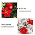 thumbnail image 6 of Glitter Poinsettia Christmas Artificial Flowers, Ongmies Artificial Christmas Flower - Realistic Simulation Decoration for Holiday Decor, Christmas Decorations Indoor, 6 of 6