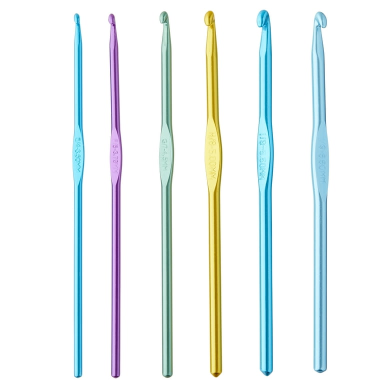Anodized Crochet Hook Set by Loops & Threads® - E-J - Walmart.com