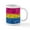 White, variant on CafePress - Abstract Paint Splatter Pansexual Pride Flag Mugs - 11 oz Ceramic Mug - Novelty Coffee Tea Cup