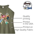 thumbnail image 4 of Princess Bow Unisex T-Shirt or Tank – Cute Short Sleeve Graphic Tee – Magical Castle Theme Park, Princess Fan (US, Alpha, Large, Regular, Regular, Olive Tank), 4 of 4
