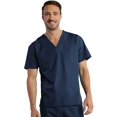 thumbnail image 1 of red panda unisex v-neck solid scrub top, 1 of 1